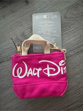 Disney Pink Mini Tote Bag Keychain - Colors Collection